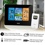 LCD Digital Weather Station Thermometer Hygrometer Barometer Alarm Clock Weather Forecast Wireless Sensor Home Hygrothermograph