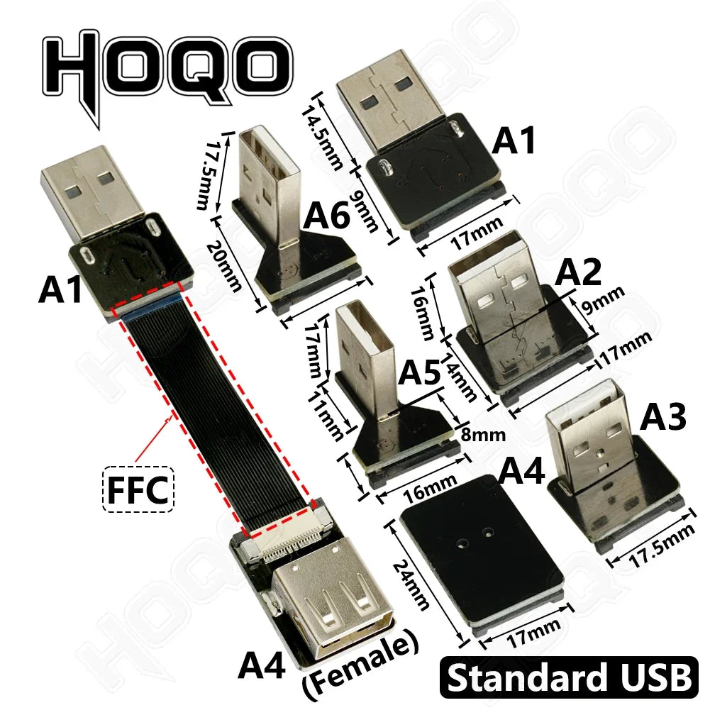 FFC Mini Micro USB Extension Type-C Ribbon Cable 90 FPV Slim Flat Soft Flexible FPC Charge FPV Brushless Handheld Gimbal Monitor