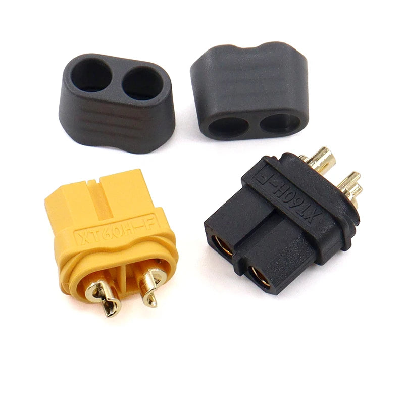 Original Amass XT60BE-M  Male XT60BE XT60 XT60H Bullet Connector Wire Cable Plug For RC FPV Charger Battery Motor ESC