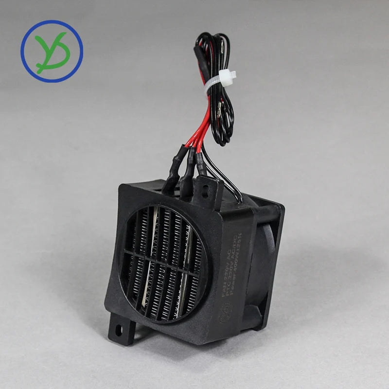 12V 24V 48V 110V 220V PTC Heater With Fan 50W~400W Insulated Ceramic Thermostatic Fan Heater Pet Insulation Incubator PTC Heater
