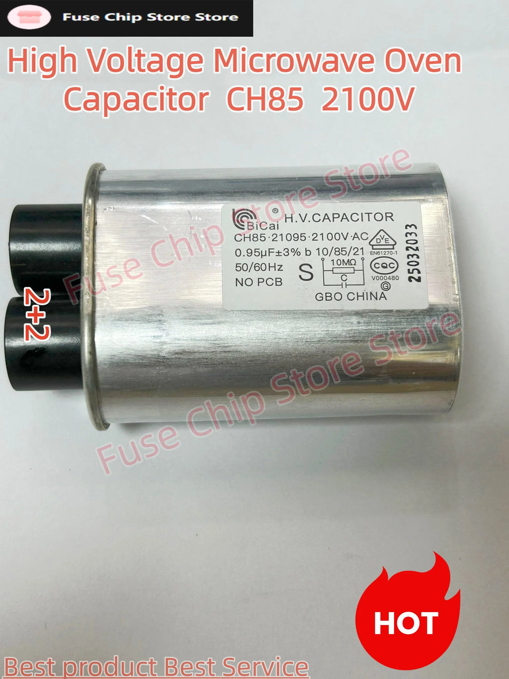 CH85 2100V0.75/0.88/0.9/0.95/1.1UF Ch85 High Voltage Microwave Oven Capacitor