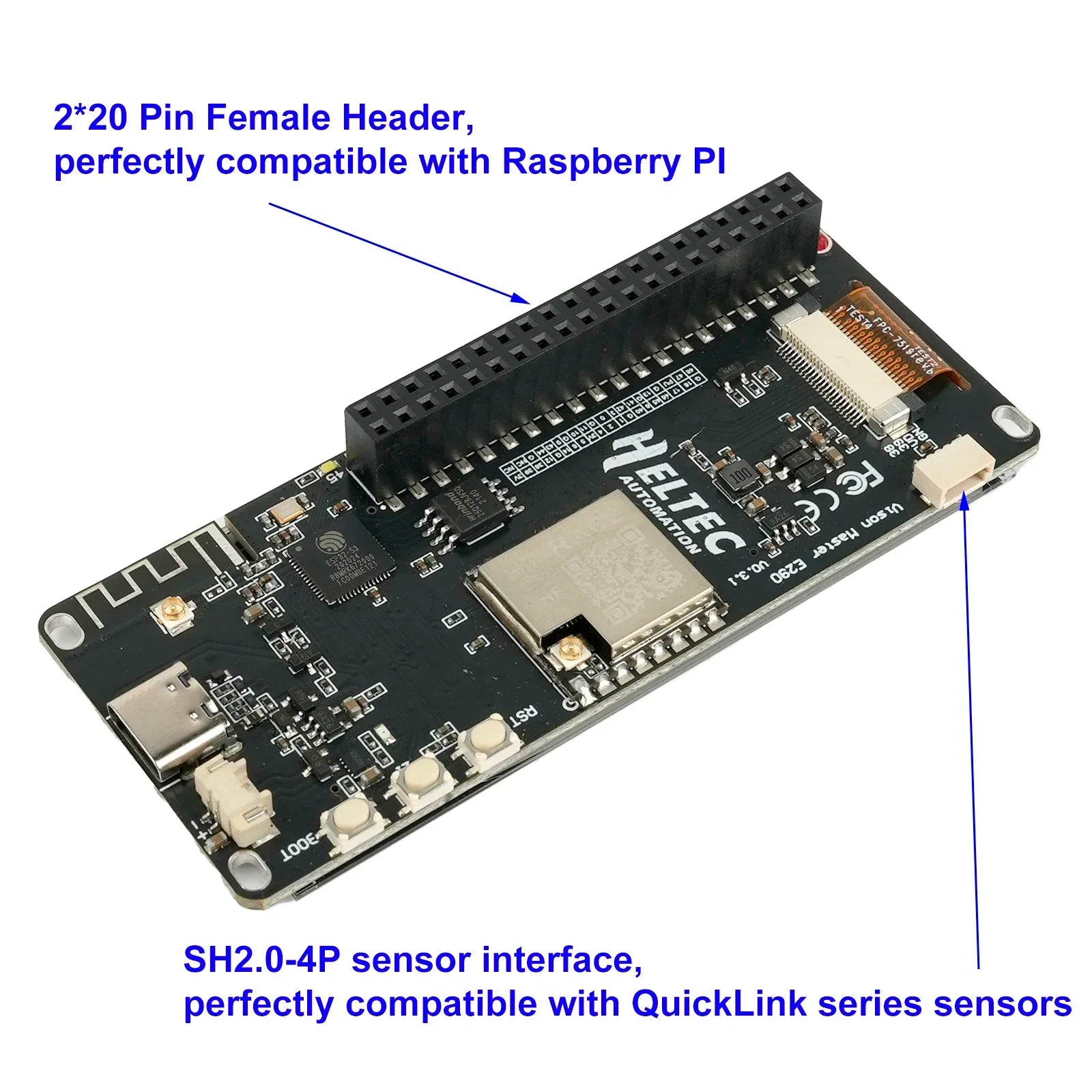 E290 IoT Development Board with 2.9" E-Ink Display Screen Low Power ESP32-S3R8 WiFi+BLE Optional LoRa for Arduino Mashtastic RPI