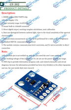 GHPYQKC  GY-30 GY-302 BH1750FVI  BH1750 The digital optical intensity illumination sensor BH1750FVI of module for arduino 3V-5V