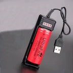 Universal USB Smart Single Slot Charger Lithium Battery Charger Multi Functional Lithium Battery Stand Charge 18650 Charger