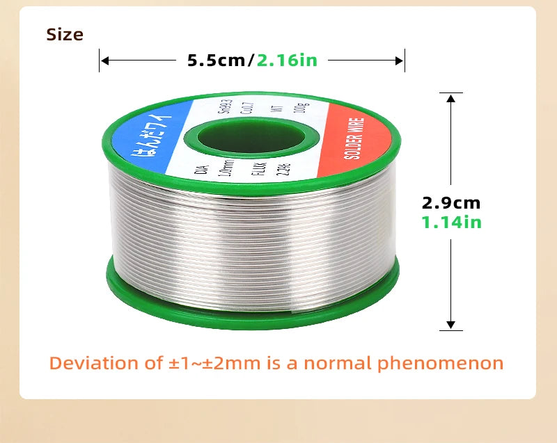 Sn99.3 Cu0.7 50G 100G Lead Free Solder Wire Tin 0.5/0.6/0.8/1.0mm Rosin Core Solder Welding Soldering Iron