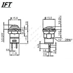 6pcs 12mm self-locking Momentary push button switches 3A /125VAC 1.5A/250VAC Minitype Push Button Switch DS-227 427 DS-228 428
