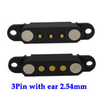 1sets 2A 2Pin DC Magnetic Pogo Pin Connector 2 Pin Pogopin Male Female Spring Loaded DC Power Socket Pitch 2.80mm