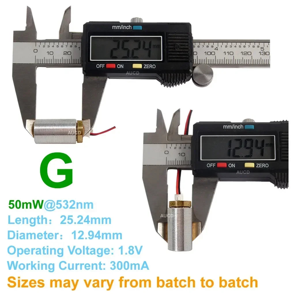 100mW Red 650nm Blue 450nm Green 50mW RGB Laser Module Diode Dot For DPSS Projector Sight Positioning Security Lights Mod Parts