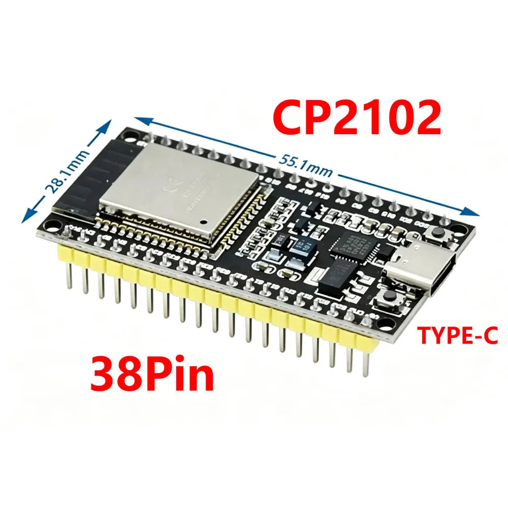 ESP-32S 38pin ESP-WROOM-32 ESP32  WIFI Dual Core CPU Development Board 2.4 GHz Wi Fi BT Module Ultra-Low Power Consumption