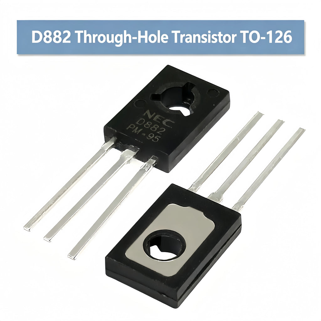 Brand New D882 2SD882 NPN Power Transistor 40V 3A, SOT-89 SMD & TO-126 Through Hole Package 10/20/50/100/200/500/1000pcs