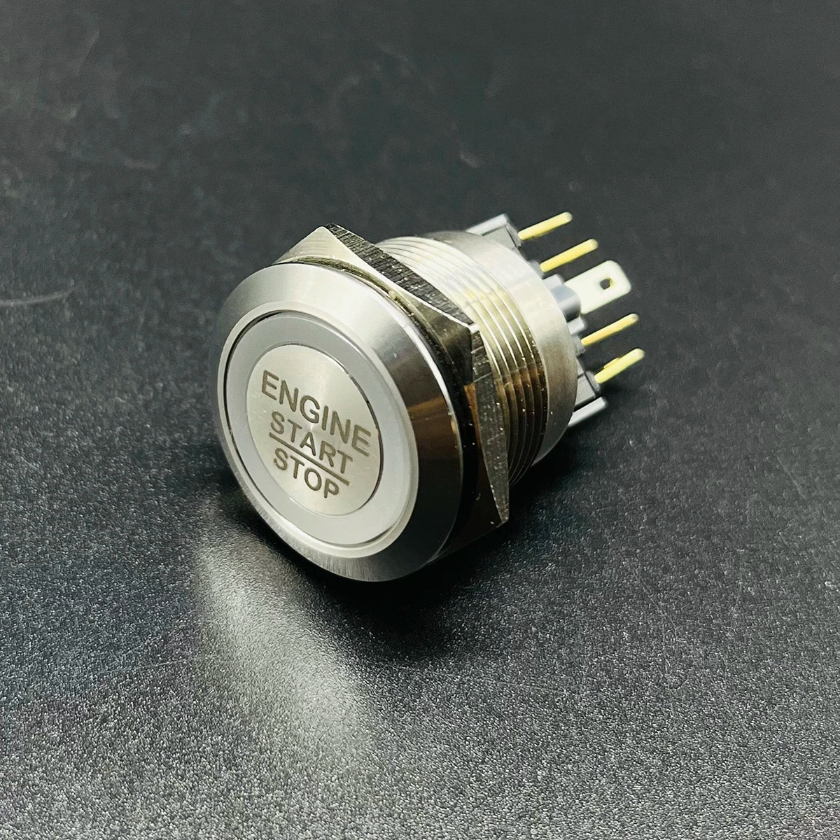 19mm 22mm 25mm 30mm Laser 'ENGINE START STOP' Engine Button ON OFF Ring Illuminated Momentary Push Button Switch+CE+RoHS