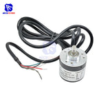 diymore Encoder 360 P/R / 600 P/R Photoelectric Incremental Rotary 5-24V AB Two Phases 6mm Shaft
