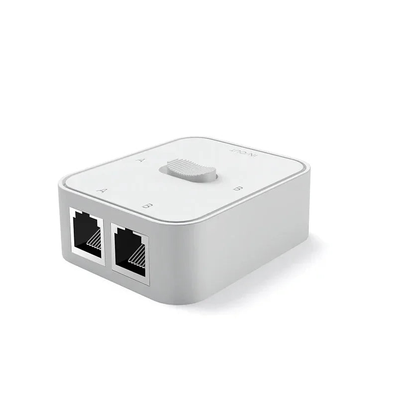 1000Mbps 2 Port Gigabit Network Switch 1 In 2 Out RJ45 Switch Network Adapter RJ45 Splitter Cable Extender for PC Laptop TV Box