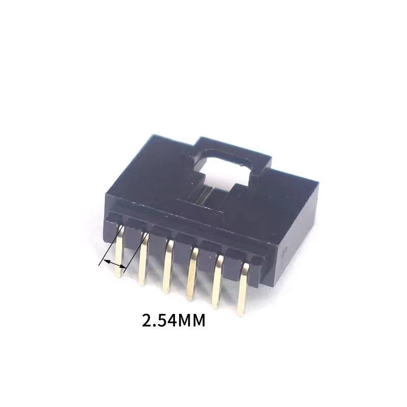 100pcs MX2.54mm dupont Housing wt Latch Right Angle Straight Wafer Single Row Pin Header Terminal 2543 TJC8 2P 3P 4P 5P 6P 12P