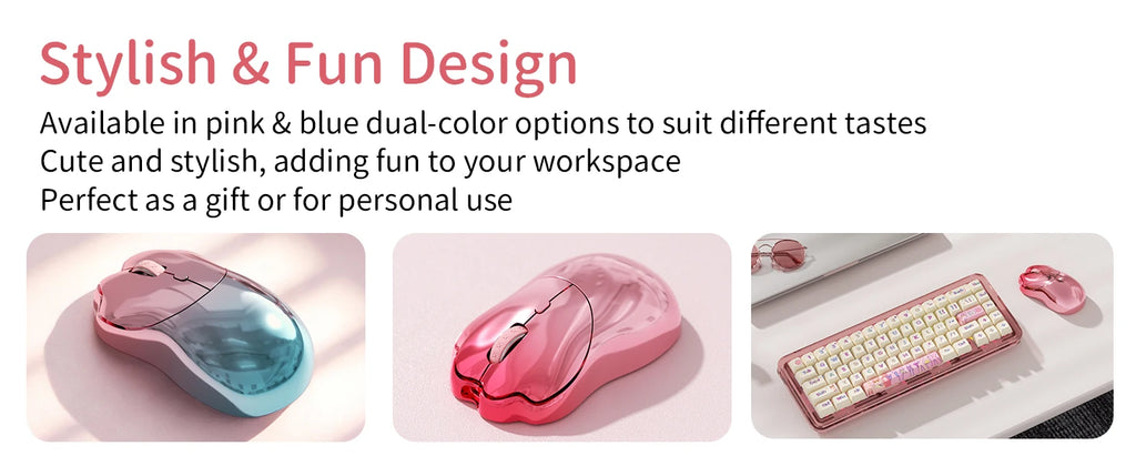 SayRose MO‑76 Cute Cat Paw Wireless Mouse 2.4G Bluetooth 5.0 Dual Mode 4‑Level DPI 800‑3200 Rechargeable Type‑C Mice for Laptop PC Mac Office Girl Gift