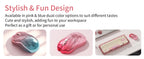 SayRose MO‑76 Cute Cat Paw Wireless Mouse 2.4G Bluetooth 5.0 Dual Mode 4‑Level DPI 800‑3200 Rechargeable Type‑C Mice for Laptop PC Mac Office Girl Gift