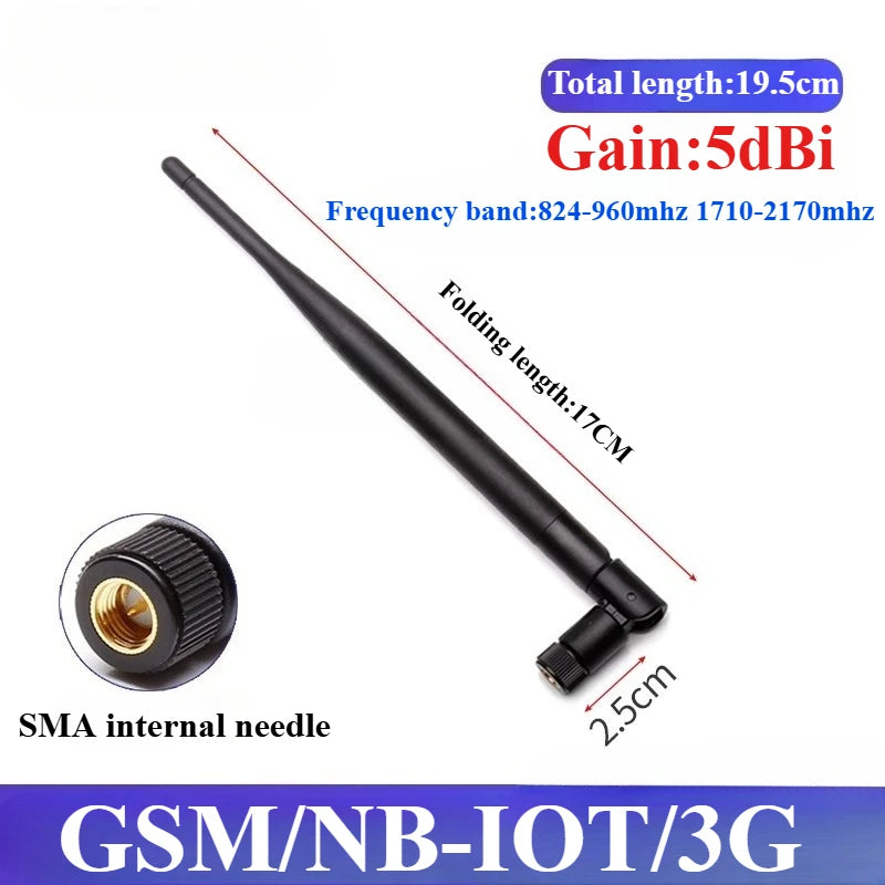 1Pcs 868MHz 915MHz Antenna 3dBi-10dBi SMA Male Head GSM/GPRS/2G/3G Antenna Waterproof Rubber Rod Antenna