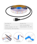 DC 5V USB LED Strips 2835 Diode Tape LED Ribbon Light TV Mirror Backlight Lighting Room Decor Lamp LED String Light 1M-5M