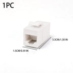 For RJ45 CAT6 Keystone Coupler Colorful Network Straight-through Connector Cat6 RJ45 Adapter Insert Inline Coupler CAT6 Keystone