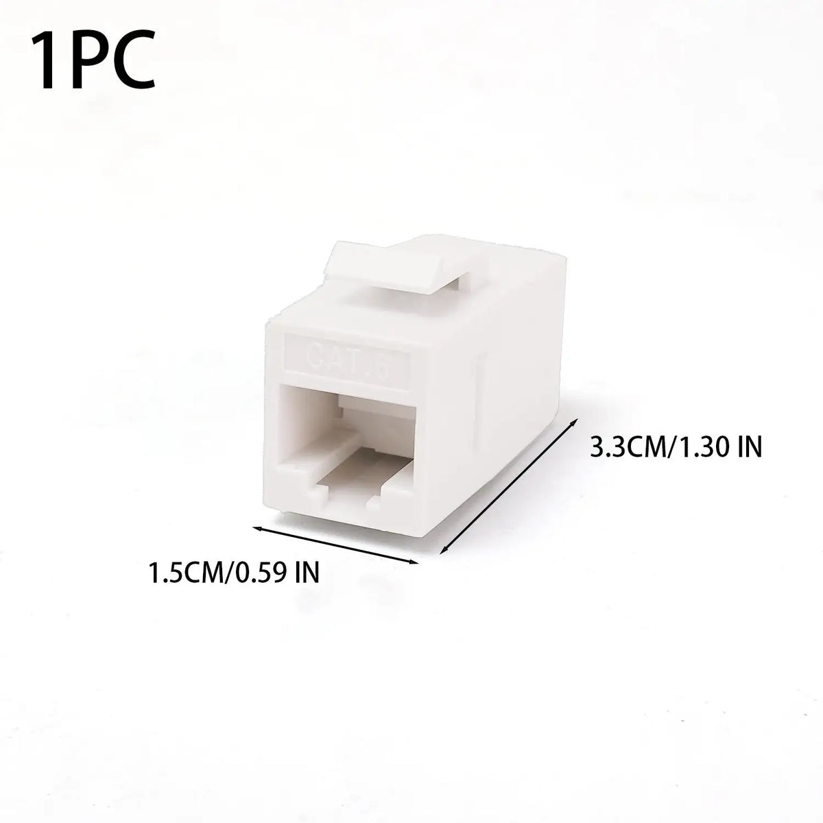 For RJ45 CAT6 Keystone Coupler Colorful Network Straight-through Connector Cat6 RJ45 Adapter Insert Inline Coupler CAT6 Keystone