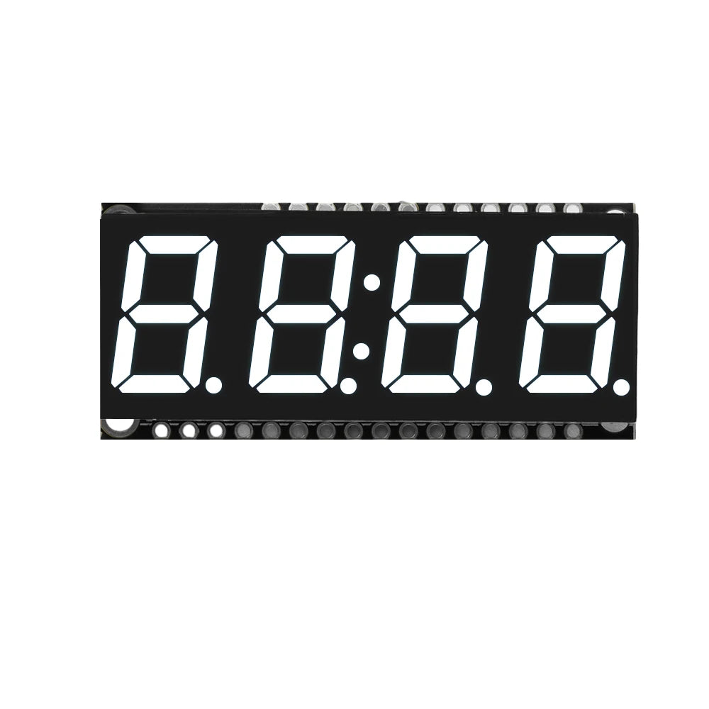 4 Bits Digital LED Display Module DIY Clock Electronic Kits 7 Segment 0.56 inch Time Clock Indicator with HT16K33 Driver Board