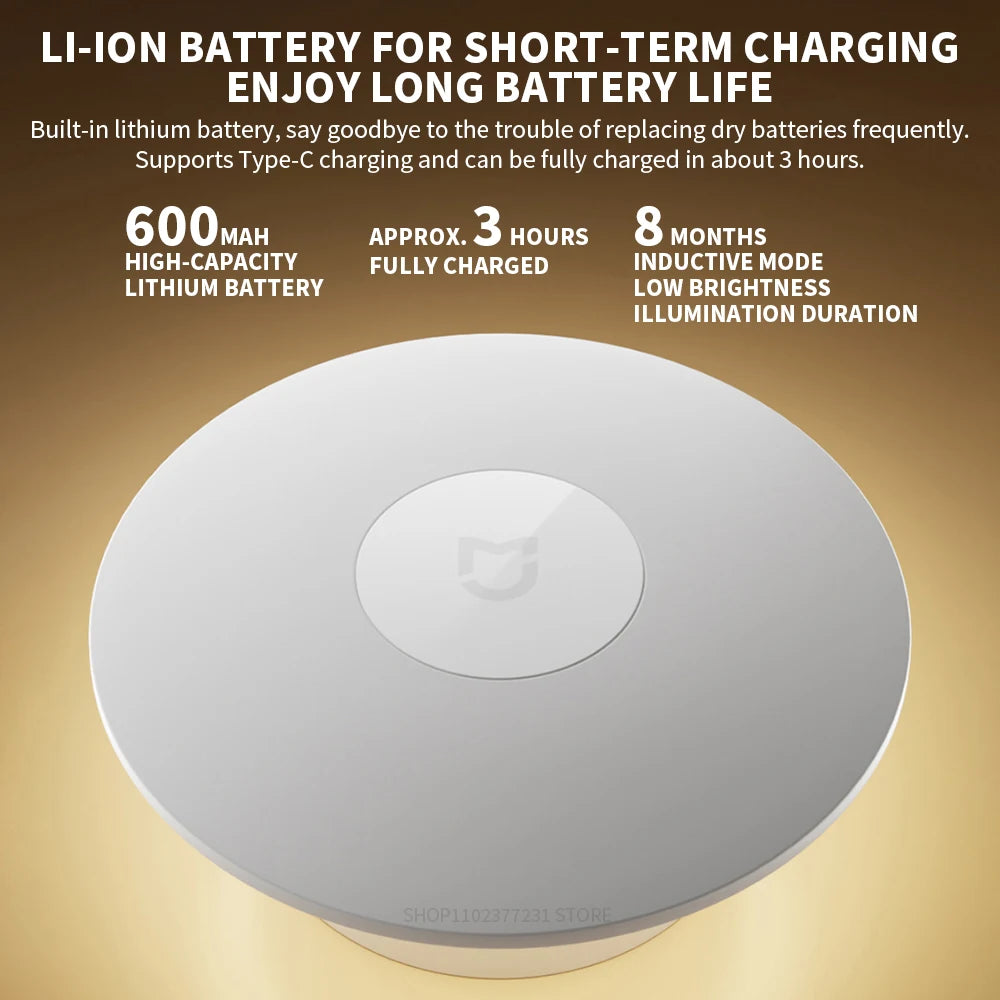 Original New MIJIA Night Light 3 Adjustable Brightness Infrared Smart Human Body Sensor Magnetic Base For Smart Home Life -CN