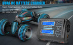 HTRC 400W/240W RC Charger  Dual Channel AC DC Charger Discharger for LiPo LiHV LiFe Lilon NiCd NiMh Pb Battery Balance Charger