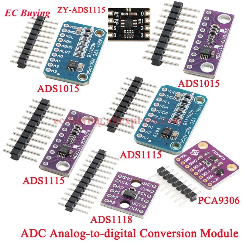 16 Bit I2C IIC ADS1115 ADS1015 ADS1118 Converter Module PCA9306 ADC Board For Arduino RPi Level Translation Amplifier Chip