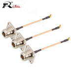 RF Coaxial RG316 Cable 4Hole Flange N Female to MMCX / MCX Male90°  Connector Extension Splitter Router GPS GPRS Wire Connecter
