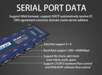 ZLAN5843A 8 port RS232 RS485 to Ethernet TCP/IP Modbus industrial multiple Ethernet serial server