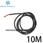 1/10PCS DS18B20 Waterproof Thread Temperature Probe Temperature Sensor Stainless Steel Package 1/2/3/5/10Meter For Arduino
