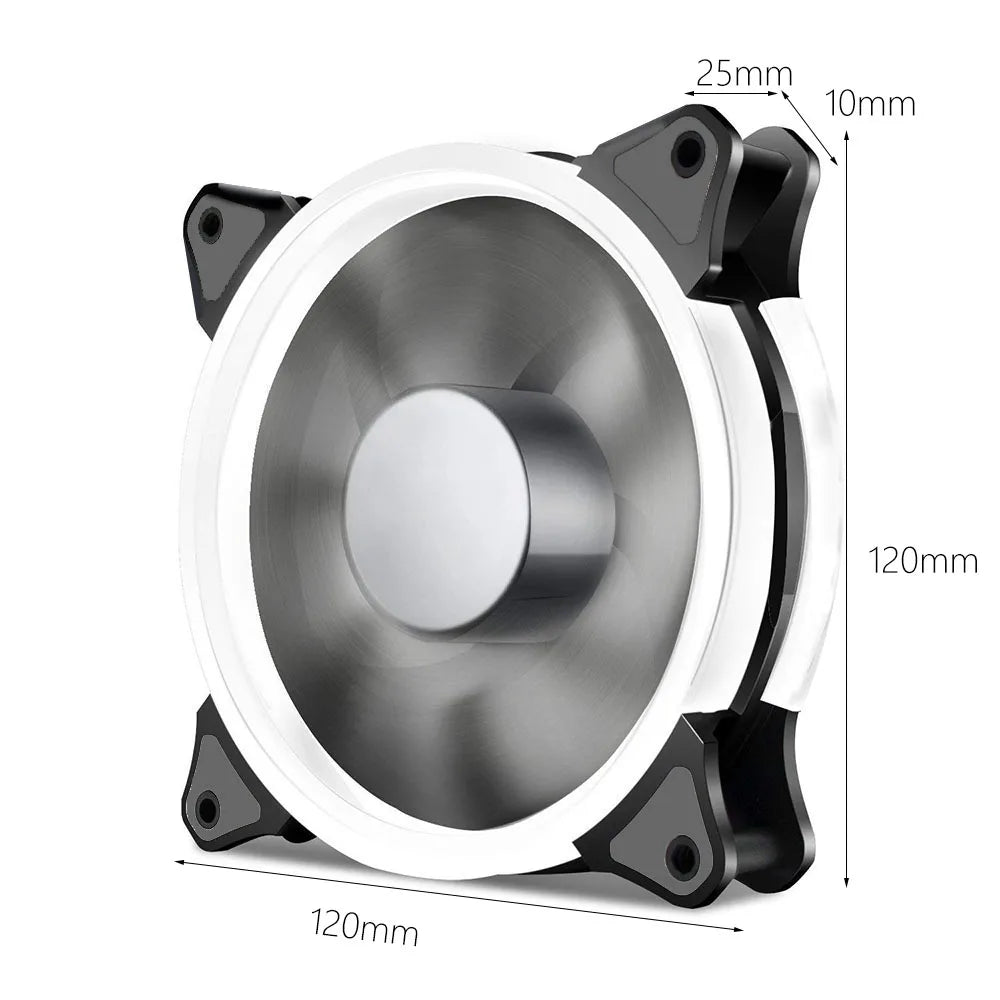 Computer 120mm LED Fan Cooler 120 mm Fan Cool Glare Red Blue Green White Cooler Fan For CPU Coolers Radiators