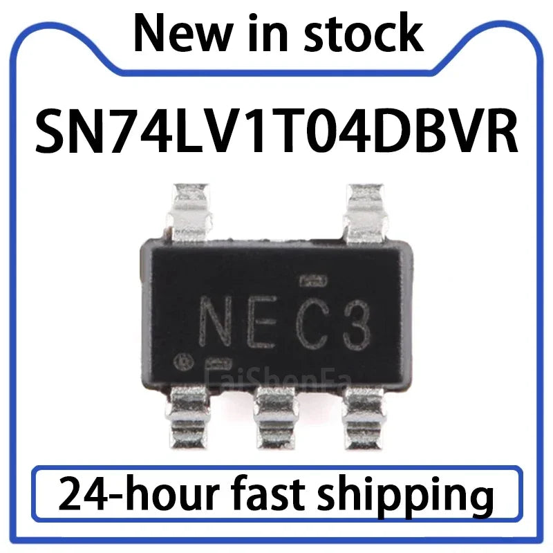 10PCS SN74LV1T04DBVR SOT-23-5 Single Power Inverter Gate CMOS Logic Level Chip Stock