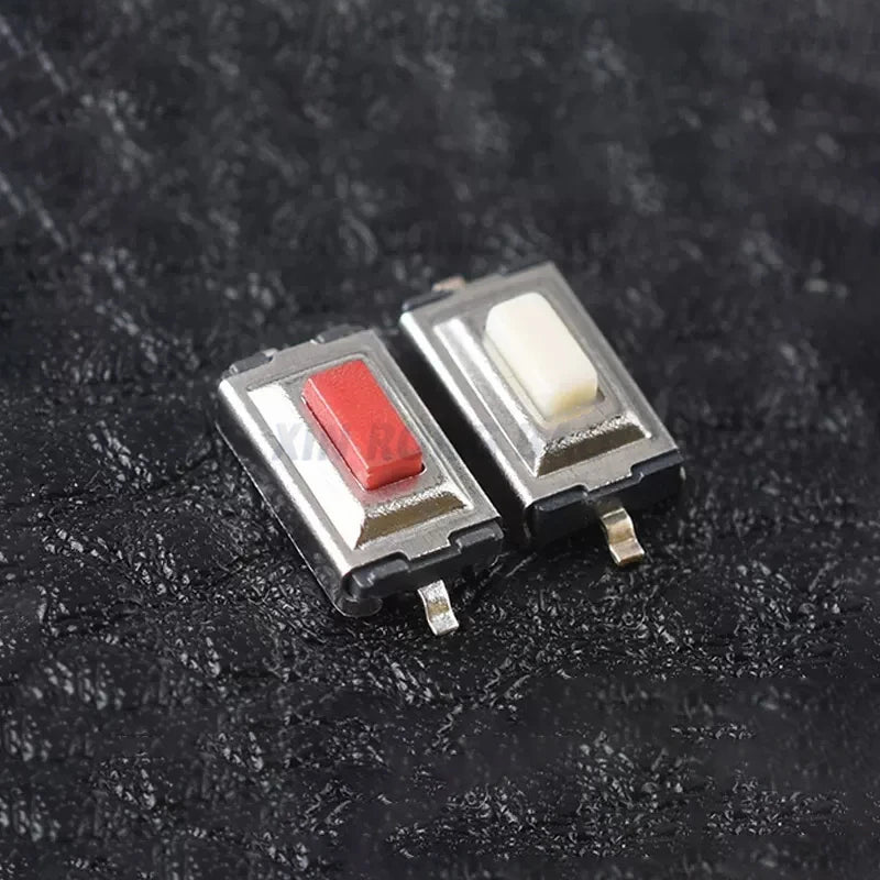 100Pcs/lot 3*6*2.5mm 3*6*2.5H 3x6x2.5mm 2Pin SMD Red/White Push Button Switch Microswitch Tact Switch For PCB