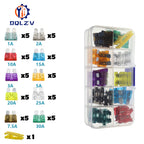 Car Fuse 5/7.5/10/15/20/25/30/35/40A Mini/Small/Medium 32V Automotive Blade Type Zinc alloy Fuse with Box Clip