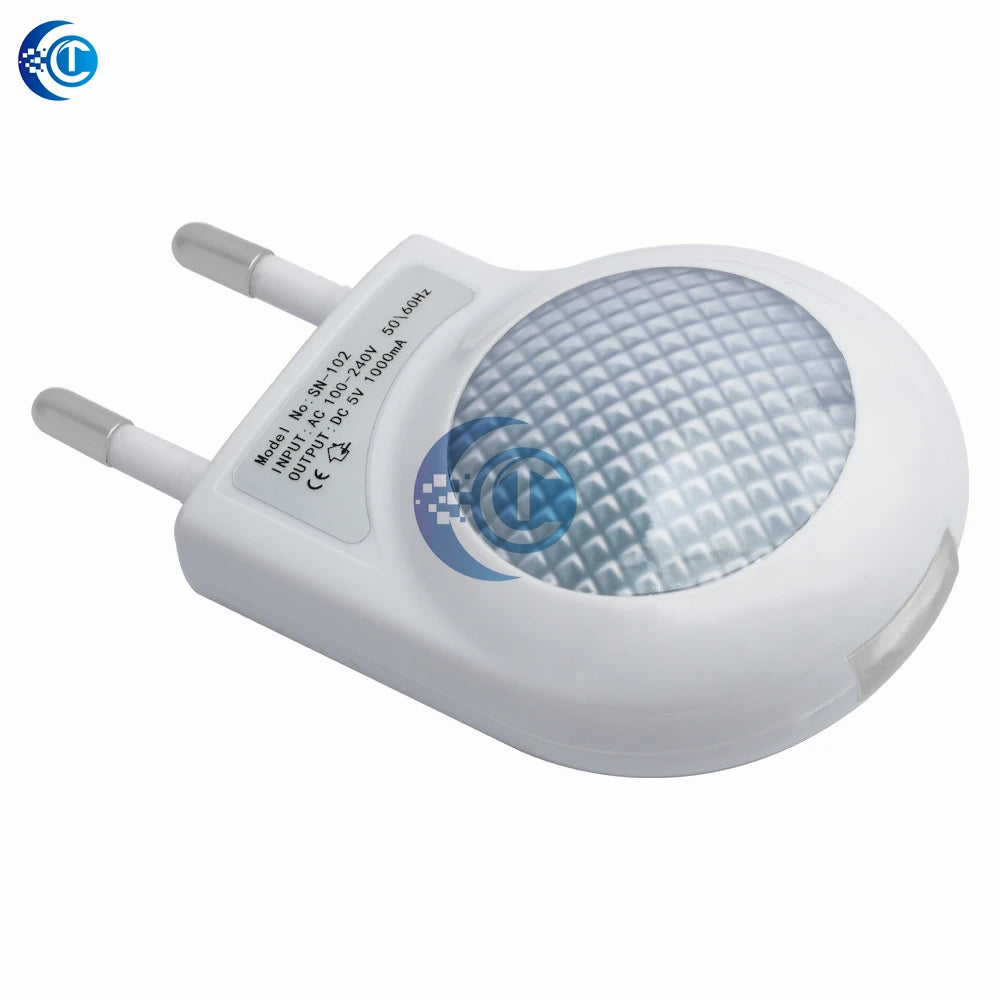 Mini Led Snail Night Light Auto Night Lamp Built-in Light Sensor Control Light Wall Lamp For Baby Kids Bedroom EU Plug