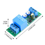 DC 5V 12V 24V Time Delay Relay Module Delayed Connection with Delayed Disconnection 2nd Gear Adjustable Relay Board 0-15 Minutes
