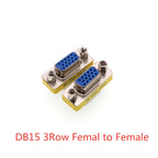 1PCS Mini Gender Changer Adapter DB9/DB15 VGA Male to Female/Male to Male/Female to Female RS232 Serial Plug Com Connector