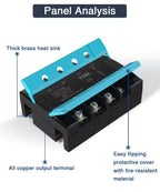 DA Three Phase Solid State Relay  25A 40A 100A DC TO AC 3 Phase SSR 3-32V DC Control 24-480V