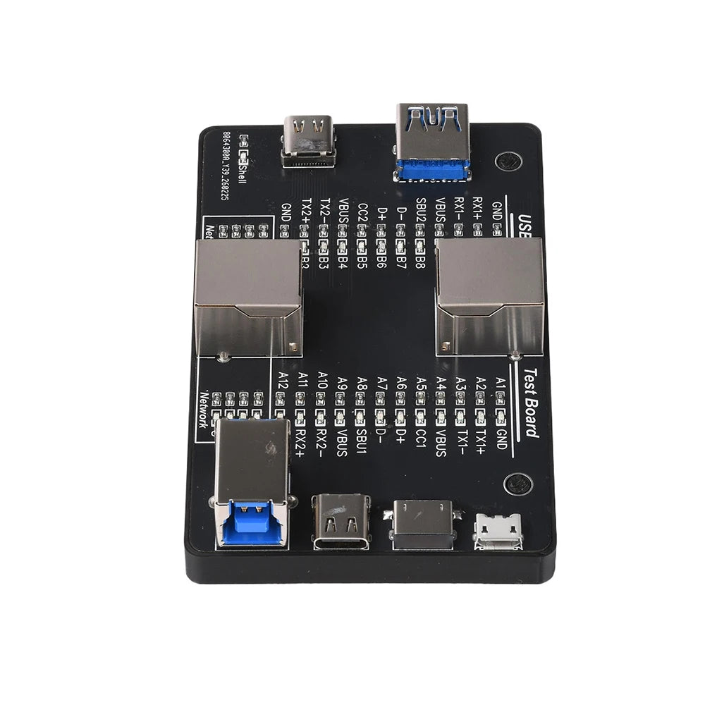 Multi functional USB cable tester USB3.0/3.1/3.2 C-type 24 pin cable detector supports RJ45 Lightning Micro-B printer cable test