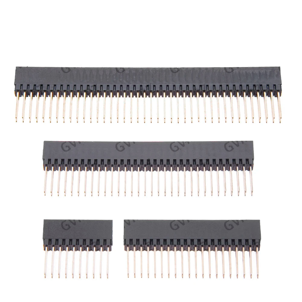 2.54mm Stackable Female Header, 2-15P Long Pin, PCB Socket Strip for Arduino & DIY Shield