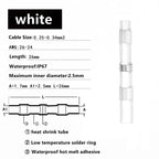 10-200pcs Welding Ring Heat Shrink Tube Terminal Waterproof Electrical Connection Solder Seal Wire Connectors Butt Splice
