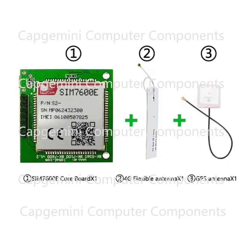 SIM7600E, SIM7600G and SIM7600NA series 30*30 core boards, supporting GPS versions