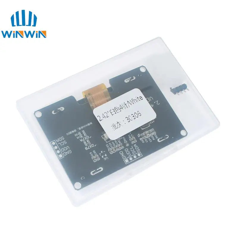 2.4" 2.42 inch 128x64 OLED LCD Display Module SSD1309 12864 4 Pin IIC I2C Serial Interface for Arduino UNO R3 C51