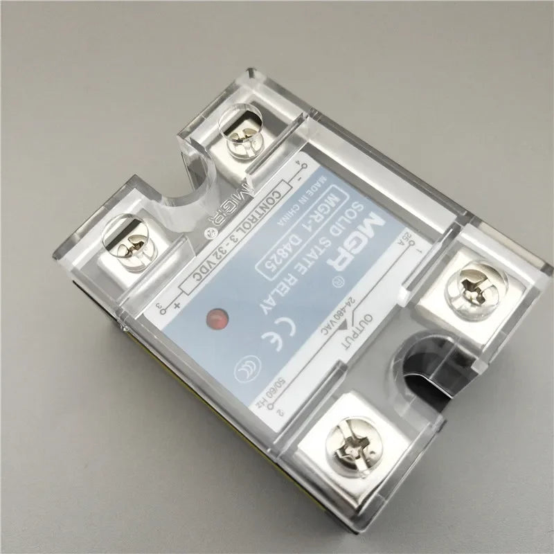 SSR MGR-1 D4810 D4825 D4840 Single Phase DC Control DC Heat Sink 3-32VDC To 220VDC 600V 10A 25A 40A DD Solid State Relay