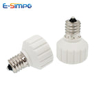 2pcs E17 to GU10, E27 E26-GU10 Porcelain Edison Screw to LED Spotlight Socket Ceramic Lamp Base Converter Extender Adapter