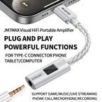 JCALLY JM7 Max TypeC/Light-ning To 3.5mm Digital Audio Cable DAC CX31993 For Android/Apple Adapter Decode Amp 32bit/384KHz