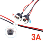 1/3/5 Pair Circular Shape Magnetic Pogo Pin Connector 1 2 3 4 5 Pole Male Female Probe DC Power Charging Round Profile