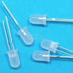 100pcs 5mm Round Diffused White Red Green Blue Yellow Warm Lightemitting Diode 2pin LED 6000~6500K Bulb Light Diodes Lamp 3V
