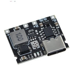 1/2/5PCSType-C USB Lithium Li-ion 18650 3.7V 4.2V Battery Charger Board DC-DC Step Up Boost Module TP4056 DIY Kit Parts